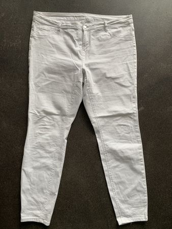 Skinny Jeans weiss Grösse 48
