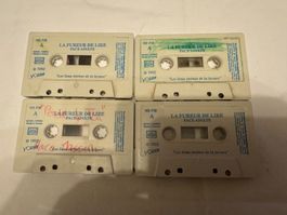 4 cassettes audio La fureur de lire occasion lot