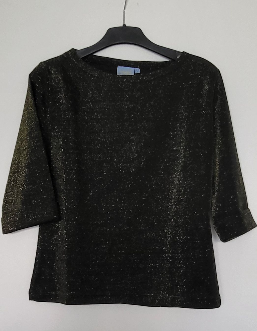 Pullover & Sweatshirts: Glitzer Pullover Schwarz/Gold Gr. L – Gebraucht aus Adlikon b.Regensdf von YvZi