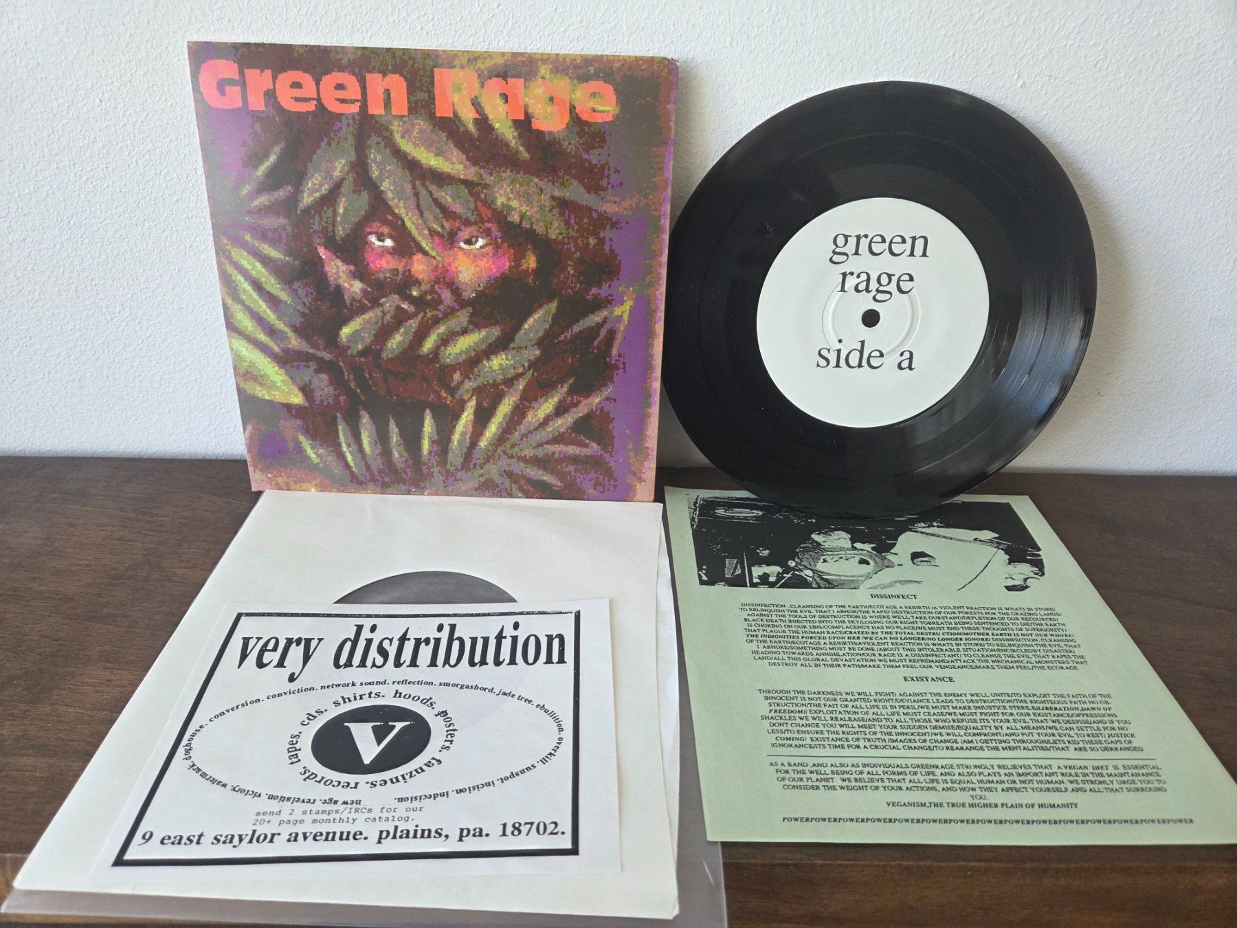 Dischi in vinile: Green rage hardcore vegan straight edge 7" vinyl – Usato da Rupperswil venduto da kingoftwilight