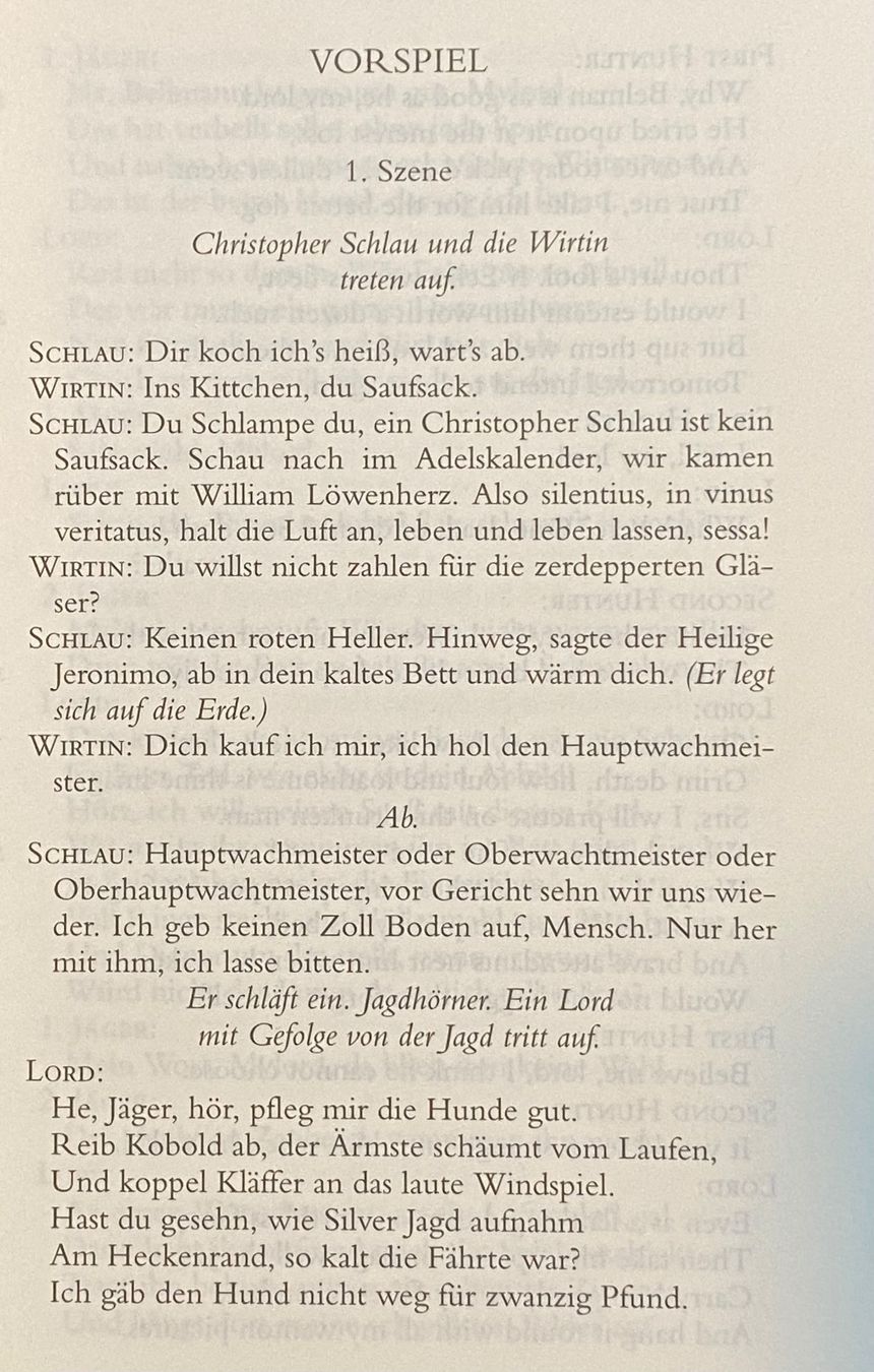 Libri: Die Wiederspenstigen Zähmung / Shakespeare – Usato da Zuerich venduto da SonderArt-Wertgut 5