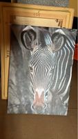 Zebra-Leinwandbild, stilvolles Wanddeko für dein Zuhause