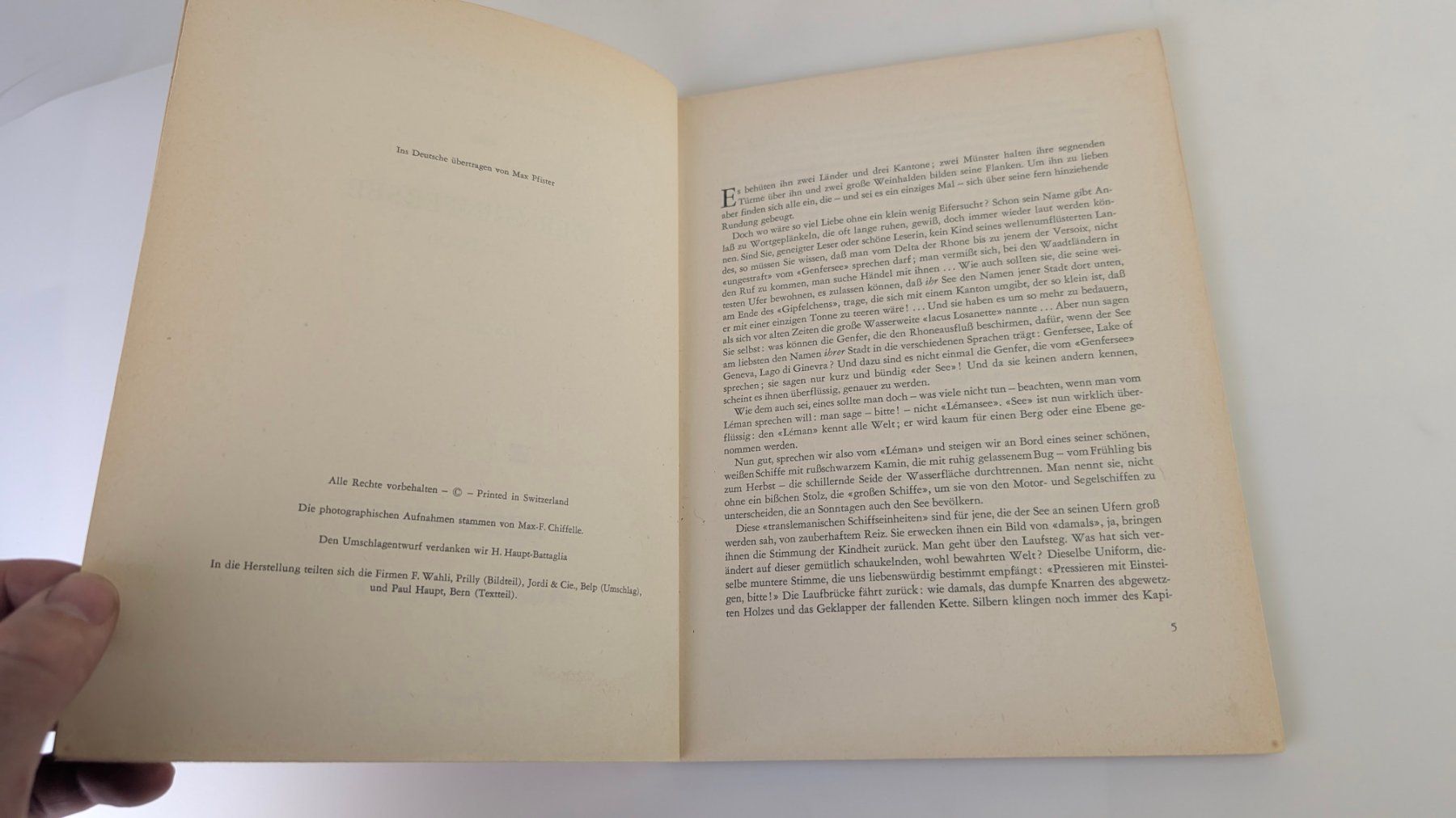 Libri: Schweizer Heimatbücher: Der Genfersee 1956 – Usato da Zürich venduto da axolottchen 4