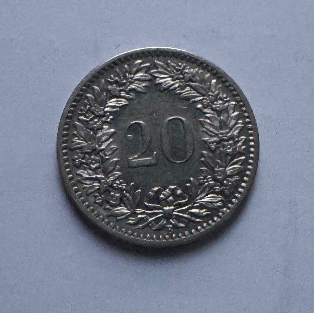 Tutti le monete: 1907 20 Rappen vz+ – Usato da Kirchberg SG venduto da Zenhad69 1