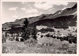 Originale alte AK von Lenzerheide, mit 10 Rp. Marke