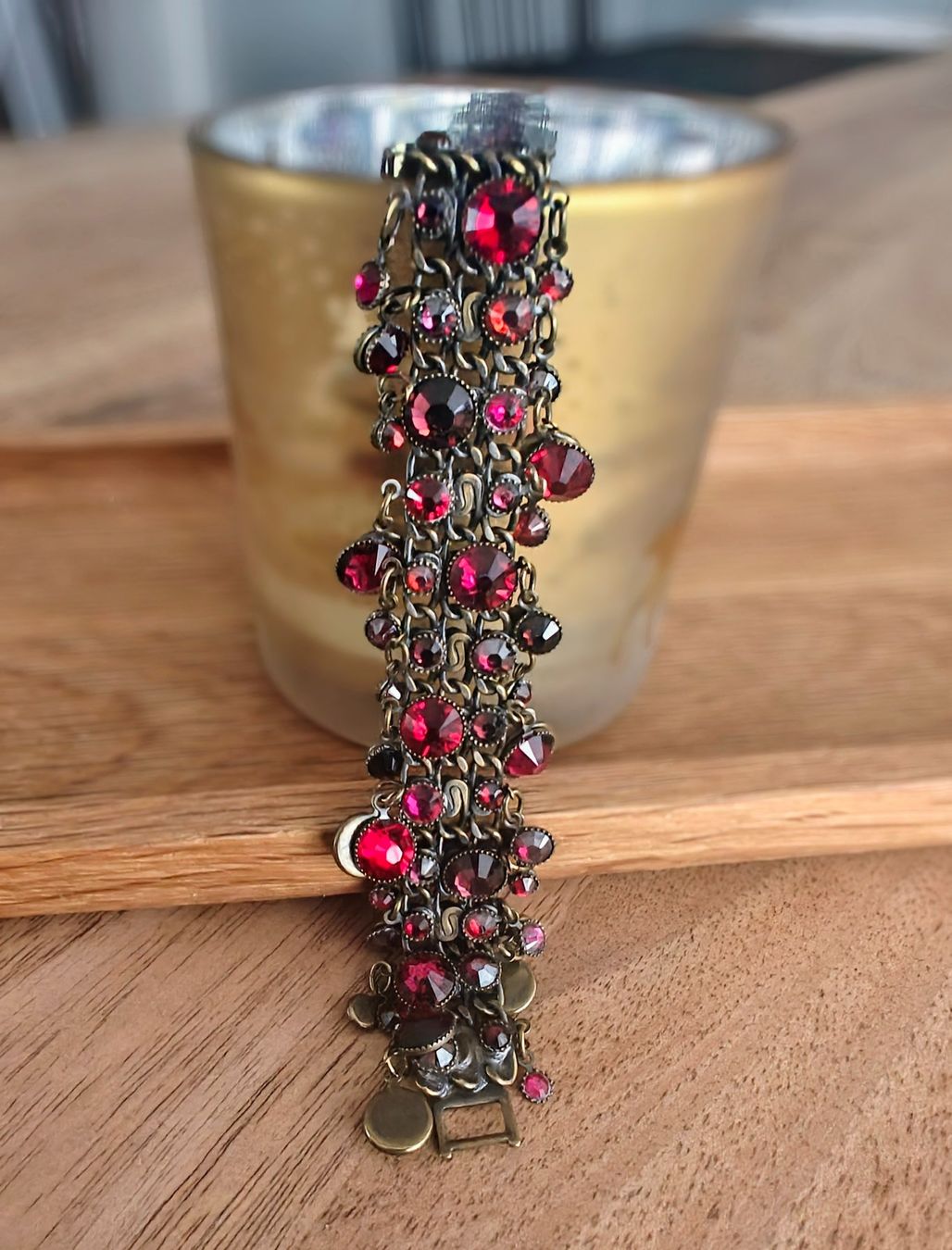 Bracciali & Braccialetti: Konplott Wunderschönes Armband mit roten Steinen – Usato da Neuenkirch venduto da awallace