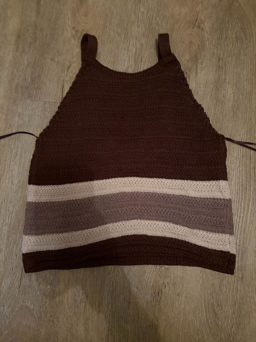 Pull&Bear Top: Damen Top Pull&Bear gestrickt braun gestreift Grösse M – Usato da Frenkendorf venduto da lrhggrty