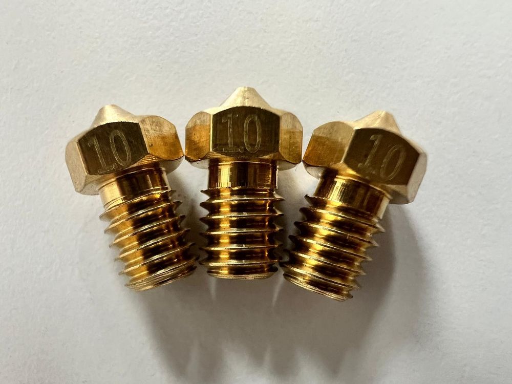 Aqxreight 0,8mm Messing-Düsenset Für Ender 5 Max 3D-Drucker | 3 Stück, Hitzebeständig Bis 300°C, Verstopfungsarm