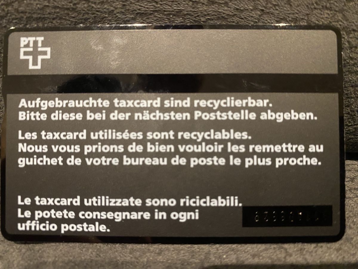 Schede telefoniche: Taxcard 311A – Usato da Lausanne venduto da babacard10 1