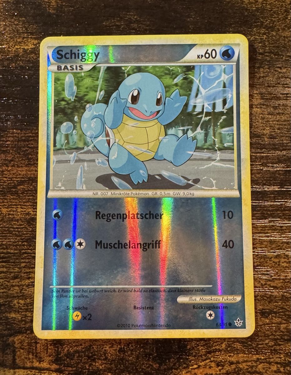 Pokémon Sammelbilder & Trading cards: Schiggy Reverse Holo 63 - DE – Gebraucht aus Zürich von LJF