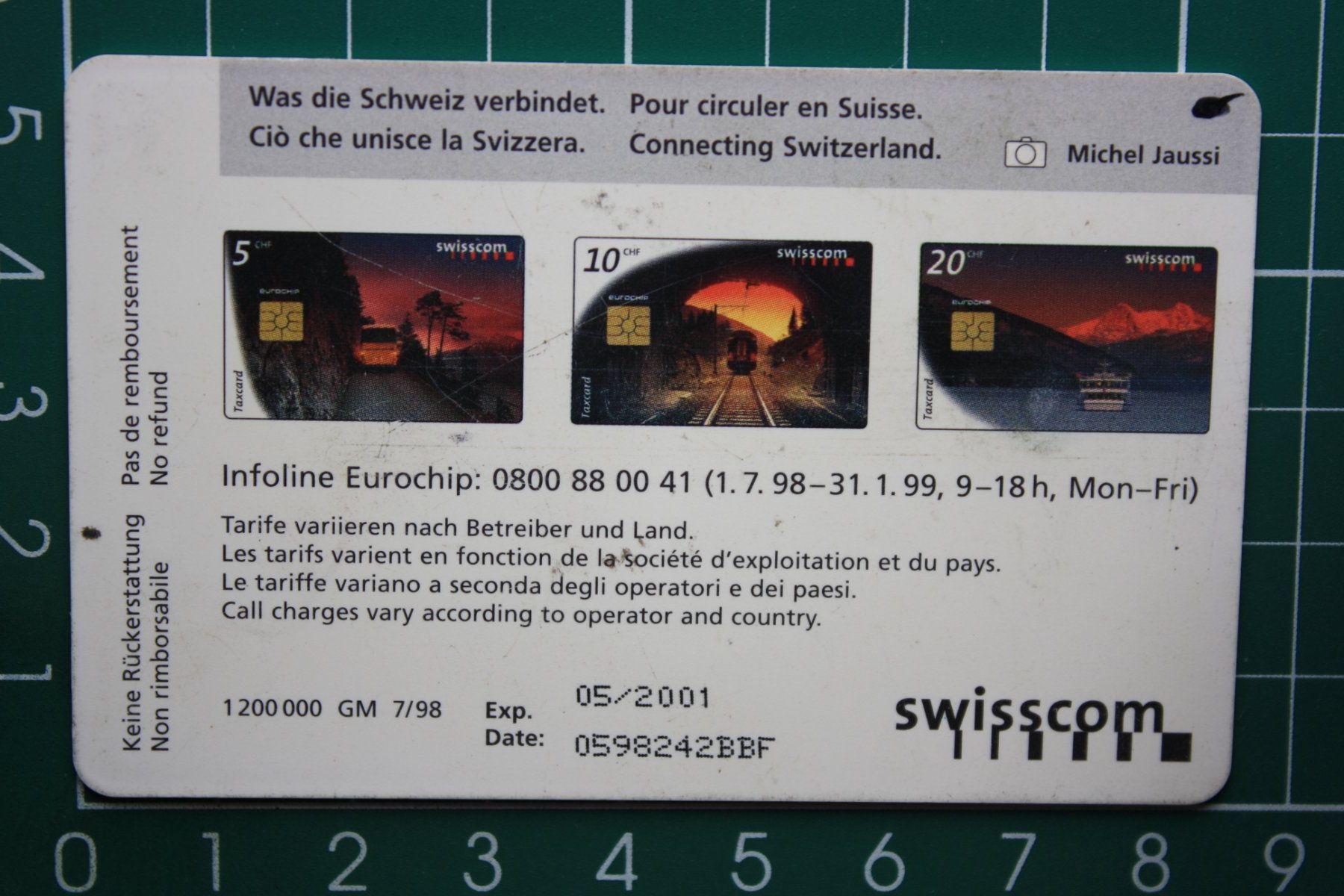 Swisscom Telefon- & Taxkarten: swisscom taxcard /geschenkkarte – Gebraucht aus Laupen BE von Gufi57 1