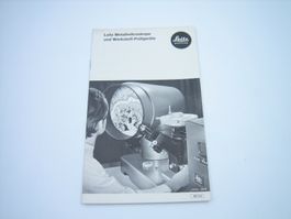 Leitz Metallmikroskope u. Werkstoff-Prüfgeräte Anleitung
