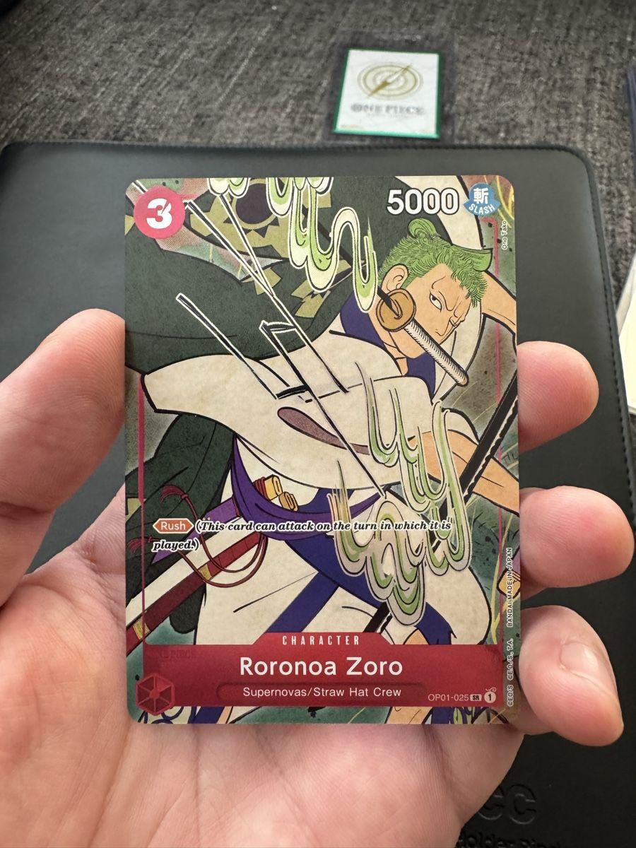 Bandai Carte collezionabili: One Piece Zoro 1. Anniversary ab 1.-! – Nuovo (secondo la descrizione) da Neuhausen am Rheinfall venduto da Benii_