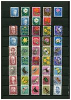 9 SERIEN PJ GEST. SCHMETTERLINGE AB 1950 - FR.101.-