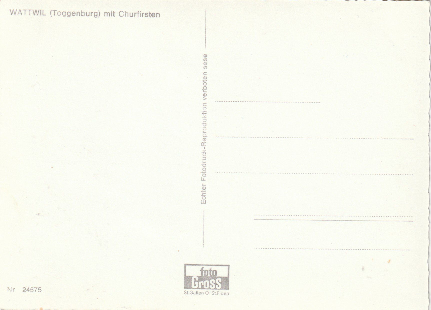 Cartes postales: Wattwil – D'occasion à Rorschacherberg par fratovi2 1
