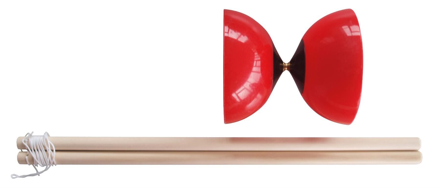 Giochi: Diabolo Set, aus Polyethylen, rot – Nuovo e nell'imballaggio originale da St. Gallen venduto da cointec 2