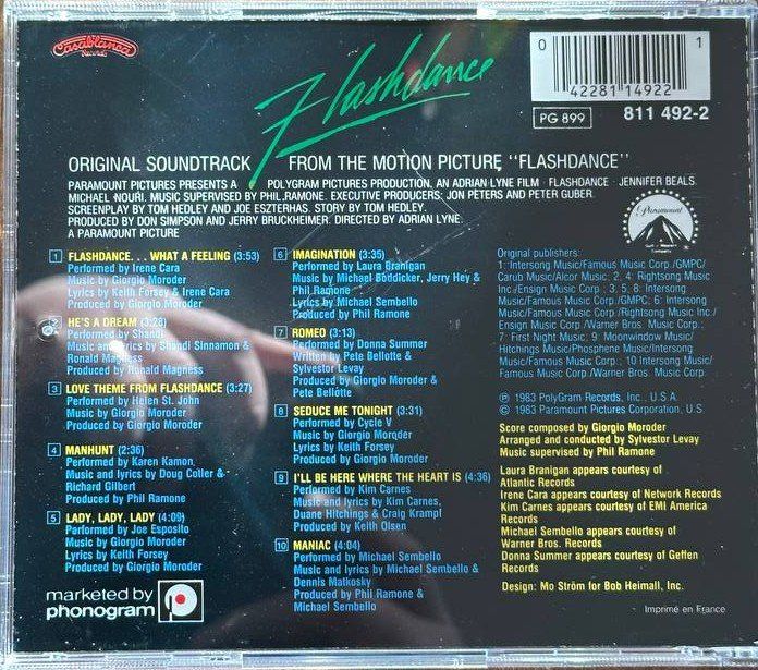 Flashdance Soundtrack CD - 80er Kult-Soundtrack, Top Zust... (Gebraucht ...