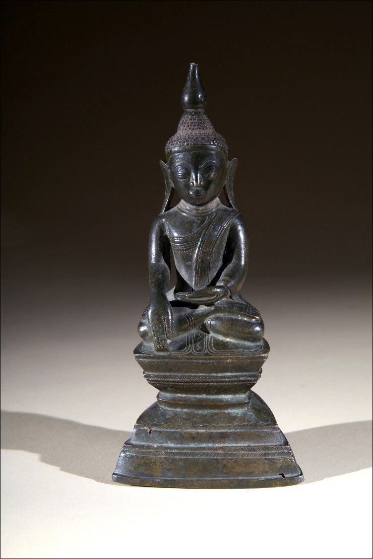 Sculture & Statue: Buddha Burma Shan, 18./19. Jht, Bronze – Usato da Thusis venduto da Feldis 3