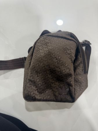 Adidas Tasche Braun Samt Monogramm Klein Unisex Sportlich
58