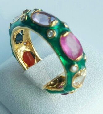 Ringe: Ring Damen goldfarben blau emailliert Grösse 54 – Neu (gemäss Beschreibung) aus Zürich von benedikt12 2