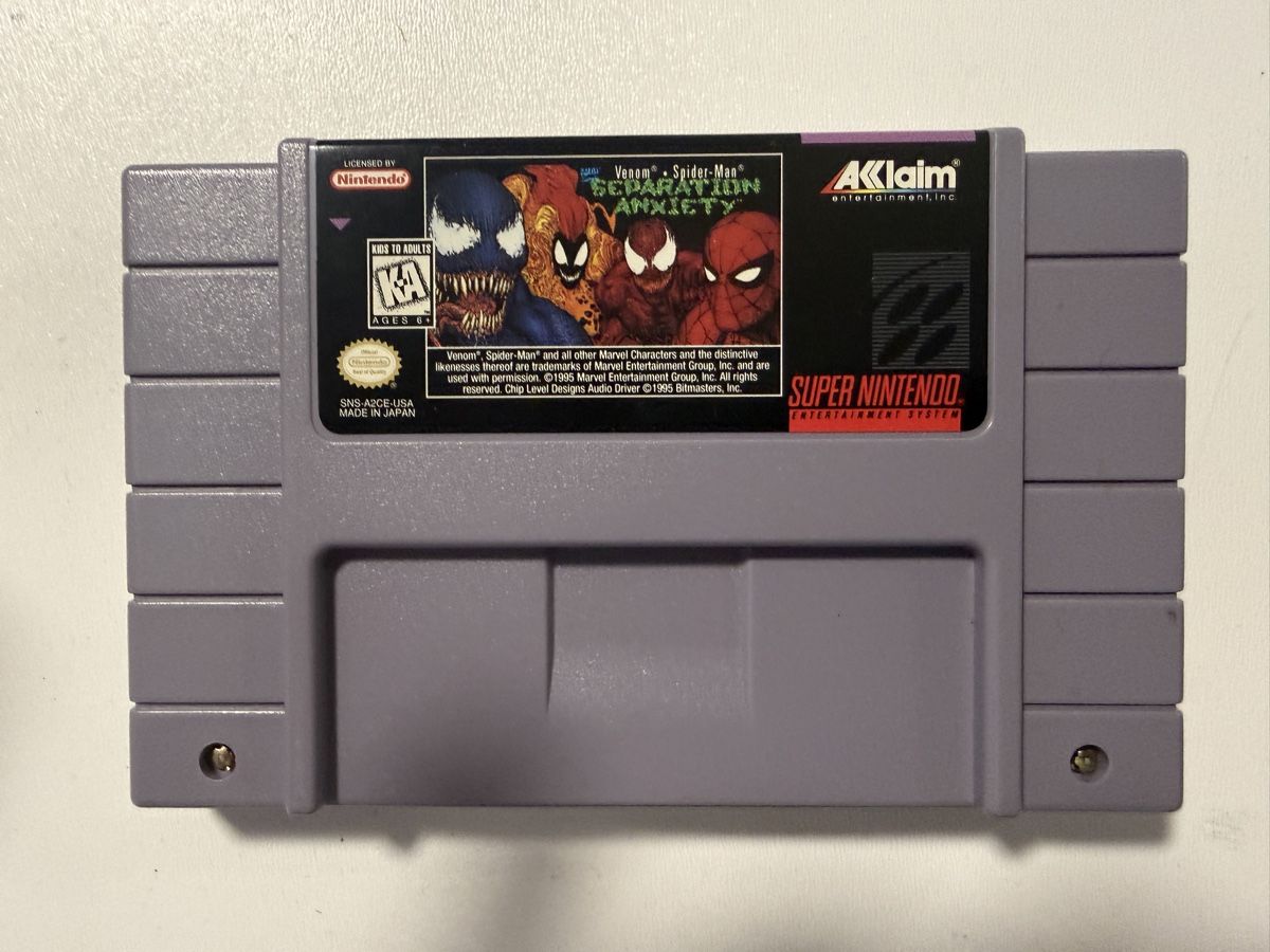 Nintendo Giochi: Spider-Man & Venom: Separation Anxiety - Super Nintendo – Usato da Ardon venduto da Momovs99