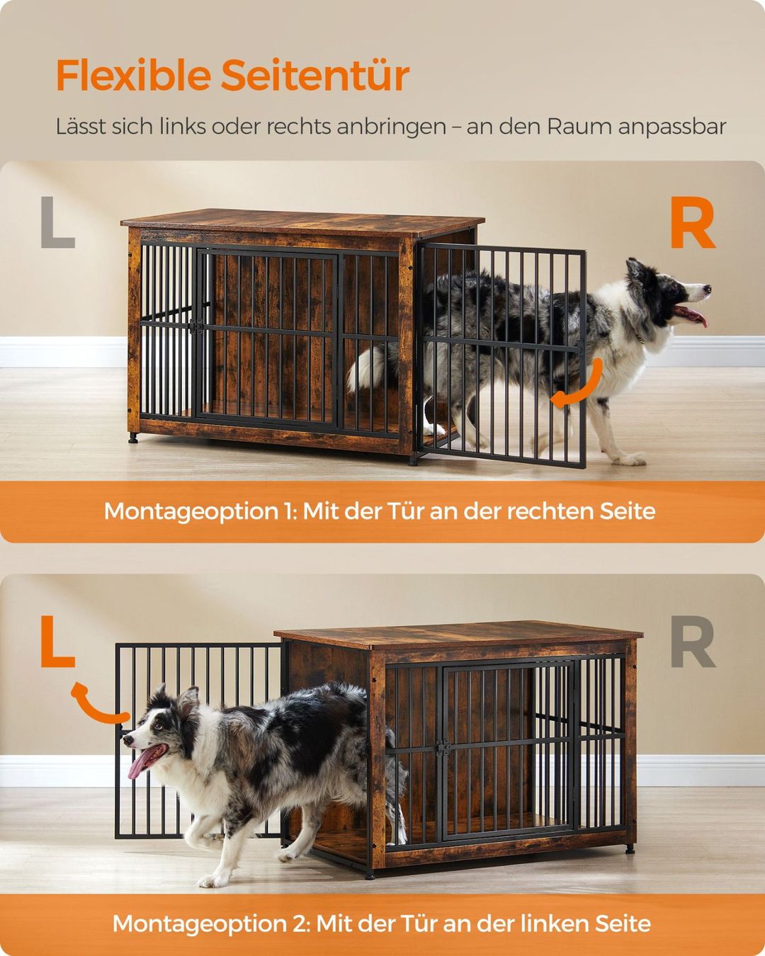 Gabbie, trasporto & Sicurezza: Hundekäfig Möbel Hundebox Indoor SOLARIS – Nuovo e nell'imballaggio originale da Lachen SZ venduto da MAMORU-MOEBEL 3