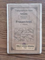 topografische Karte Frauenfeld 1:100 000 1928