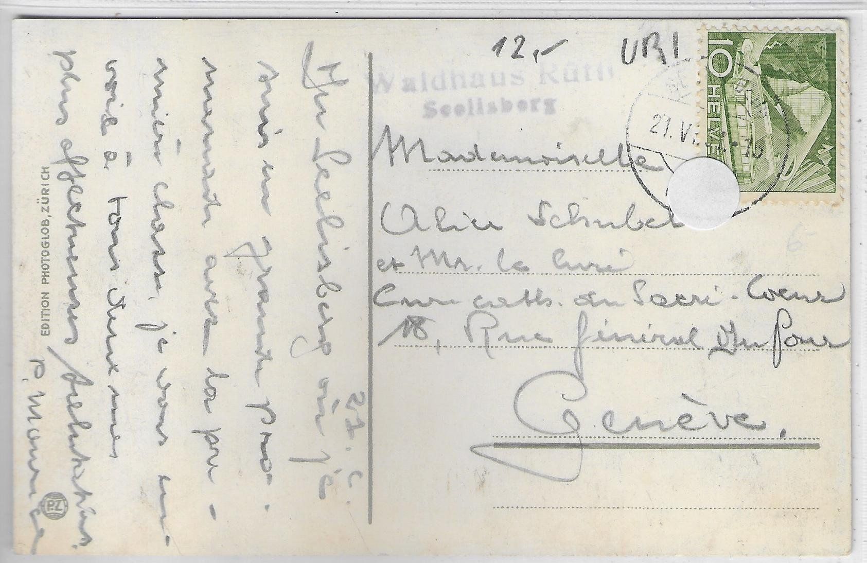 Cartoline postali: Seelisberg - Waldhaus Rütli - Litho – Usato da Ettingen venduto da Kartenplanet 1