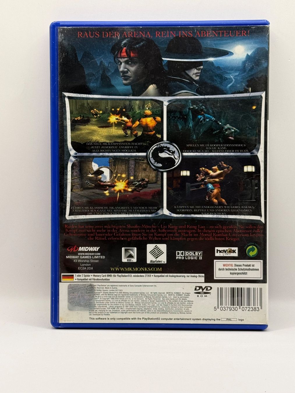 Giochi: Mortal Kombat : Shaolin Monks - Playstation 2 - CIB – Usato da Dietikon venduto da gab_qz7y 1