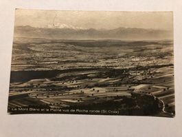 Roche ronde (St. Croix) Le Mont Blanc et la Plaine 1926