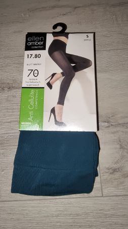 Ellen Amber Collection Strumpfhose Petrol Gr. S, Neu & OVP