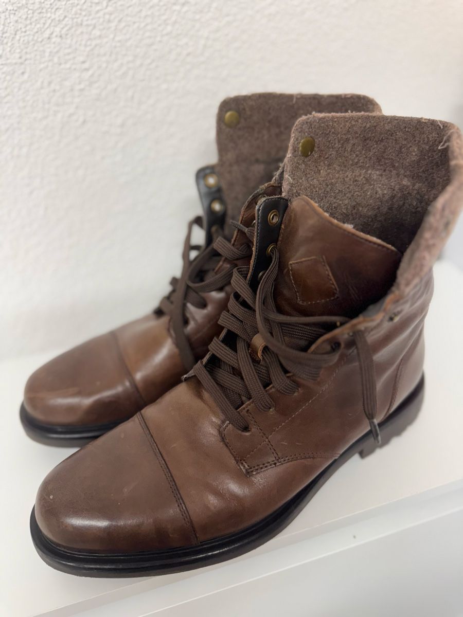 Hufschuhe: Stylish Brown Leather Winter Boots - Size 44Great! – Gebraucht aus Oberglatt ZH von arb_pt85