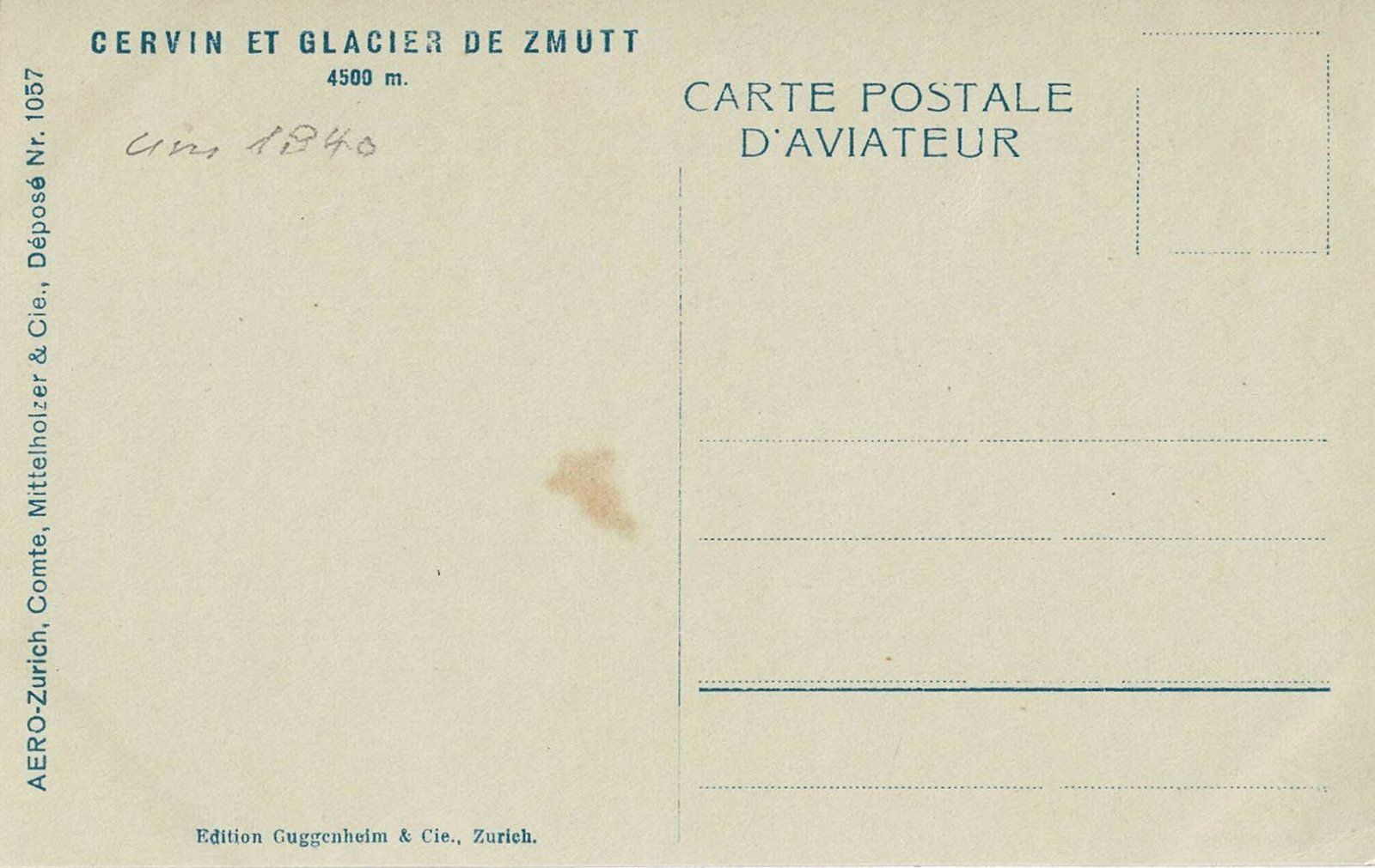 Cartoline postali: Ansichtskarte Matterhorn ca. 1940 14x9 cm – Usato da Ebmatingen venduto da desalli 1