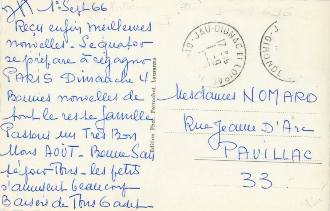 Cartoline postali: Malleray   BE       um 1966 – Usato da Brig venduto da Valcards54 1