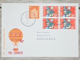 CL21 Enveloppe + Timbre Suisse 1964