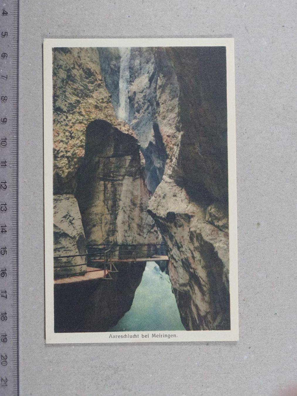 Ansichtskarten: Aareschlucht, Meiringen – Gebraucht aus Lenzburg von fh1