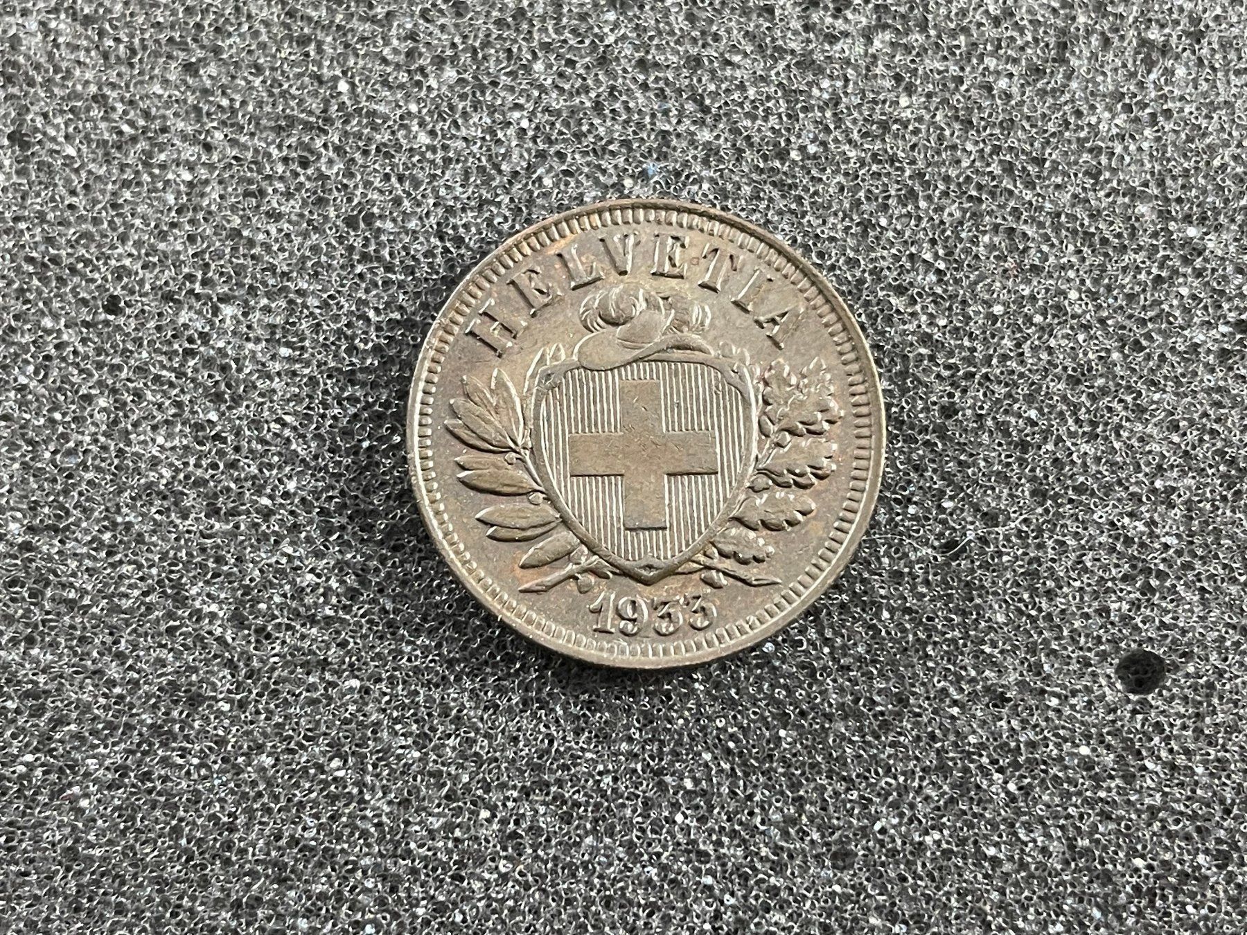 Tutti le monete: 2 Rappen 1933 (318) – Usato da Reitnau venduto da tb-muenzen 1