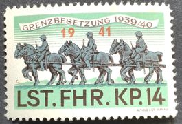 Soldatenmarke 2.WK, Landsturm Fahrer Kp 14, Aufdr Wi Trsp 43