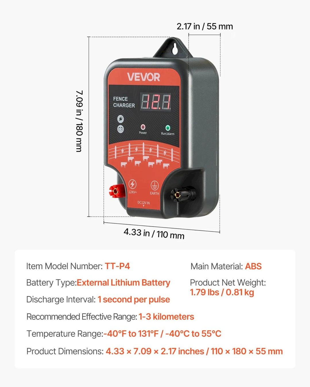 Altre attrezzature per stalle: VEVOR Weidezaungerät 12 kV – Nuovo e nell'imballaggio originale da Bottighofen venduto da zaap 6