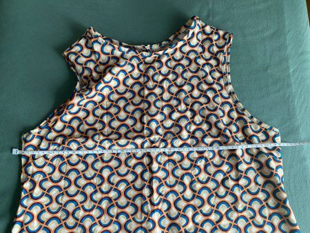 Kurz-Sommer-Kleid in retro-Stil, ärmellos, Gr. XL