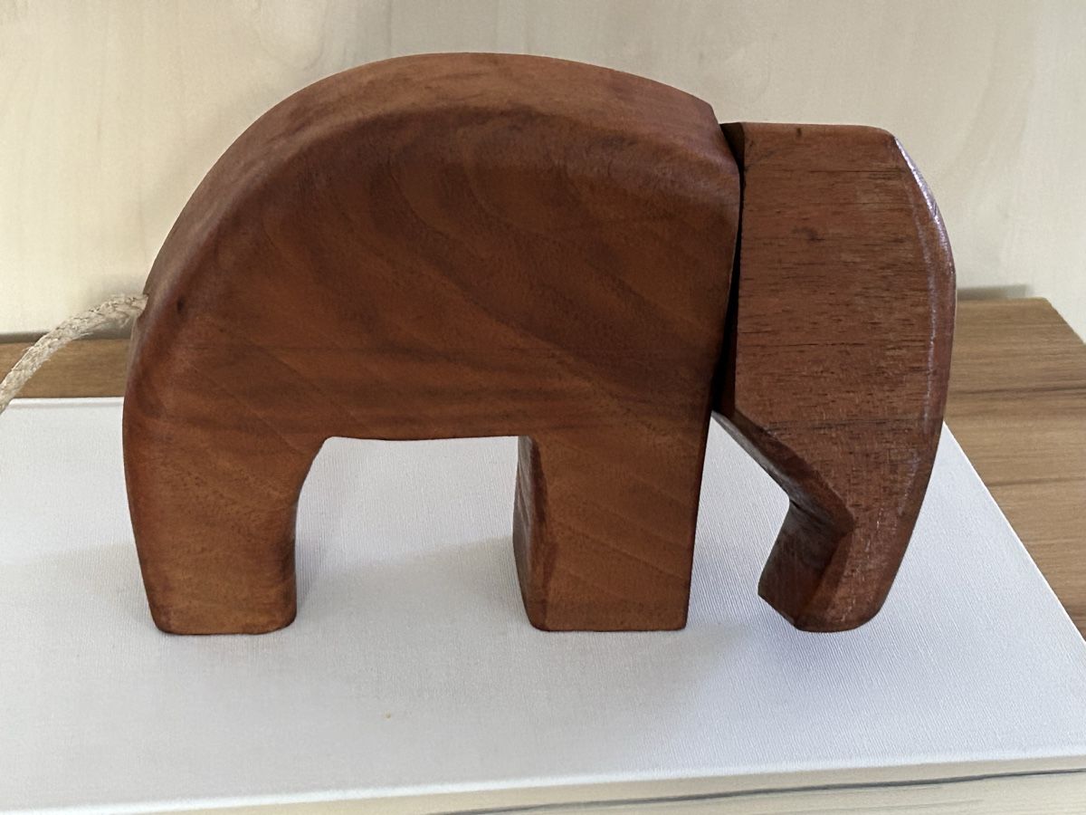 Statuette: Holz geschnitzte Elefant, minimalistisch, Deko! – Usato da Wettingen venduto da Mmccl 9