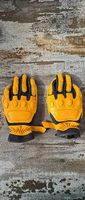 Motorrad Handschuhe Braun Leder Grösse 8/S