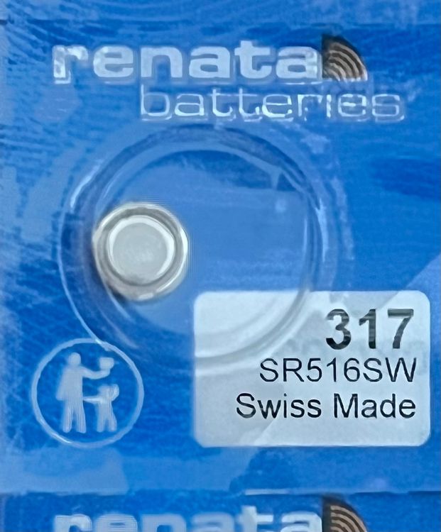 Caricatori & Batterie: Uhren Batterie 317 – Nuovo e nell'imballaggio originale da Grenchen venduto da chththl