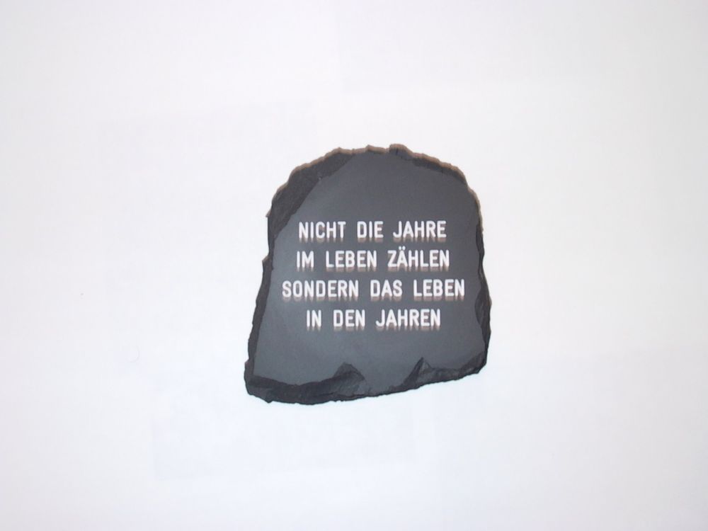 Schiefertafel mit Spruch Kaufen auf Ricardo