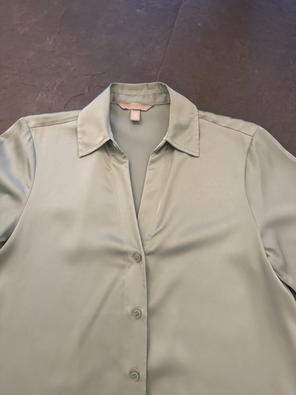 H&M Camicette: Satin Bluse hellgrün Gr. XS – Usato da Bonstetten venduto da VCLS 2
