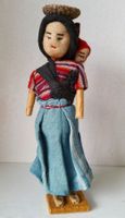 BOLIVIEN 1982: HANDGEMACHTE PUPPE / Figur Mutter mit Kind