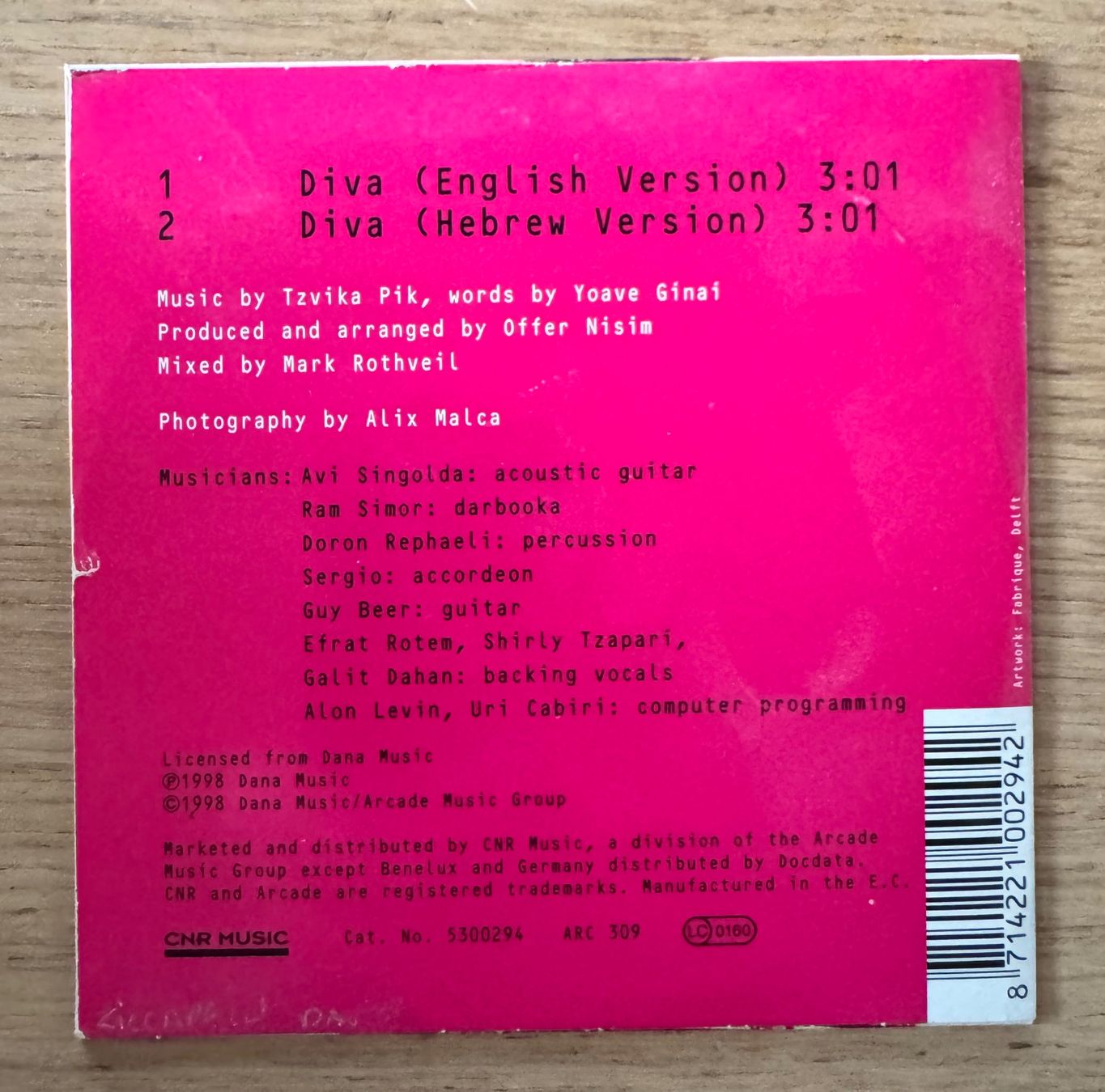 CD: Dana International – Usato da Lausanne venduto da davzic 1