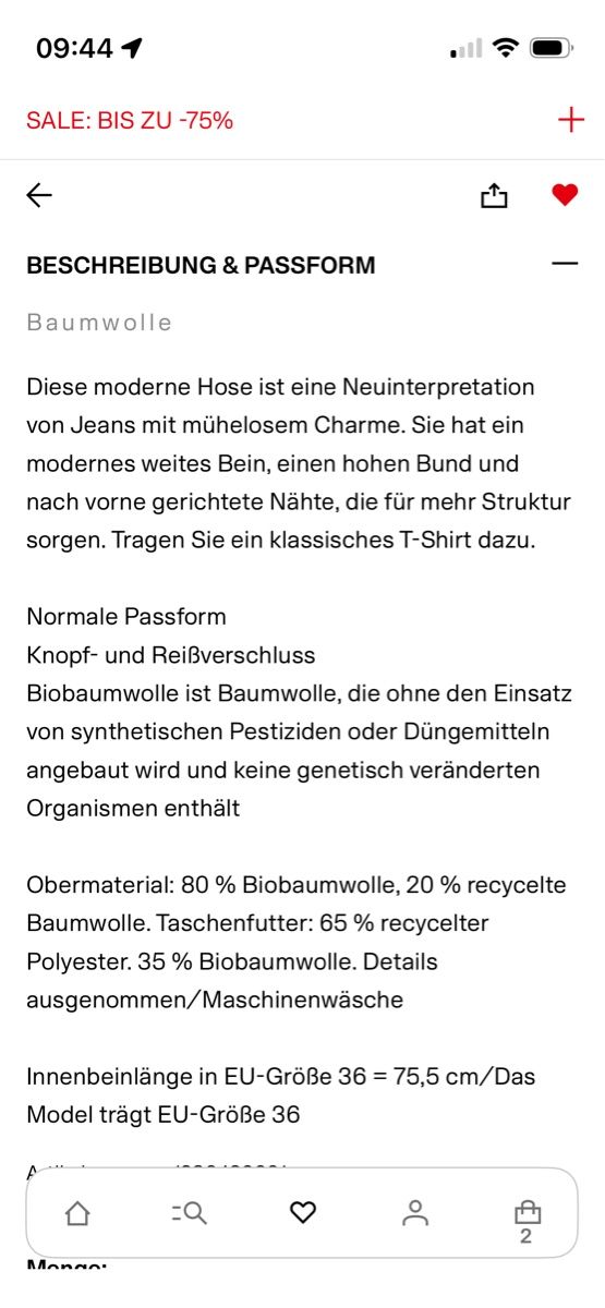 Cos Jeans: Neue Jeans von COS, Grösse 32 – Nuovo (secondo la descrizione) da Bern venduto da Emilusipi 8