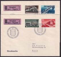 1947, Nr.277-280: FDC's (Eisenbahnen) der PTT-Direktion, LP!