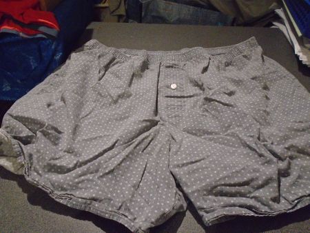 Boxer - Shorts ca. Grösse XL, Livergy, grau/Muster